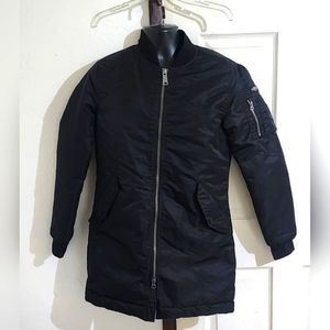 Schott‎ Jacket Coat Flyers Man Intermediate Small Army Type-U Black Nylon Quilte